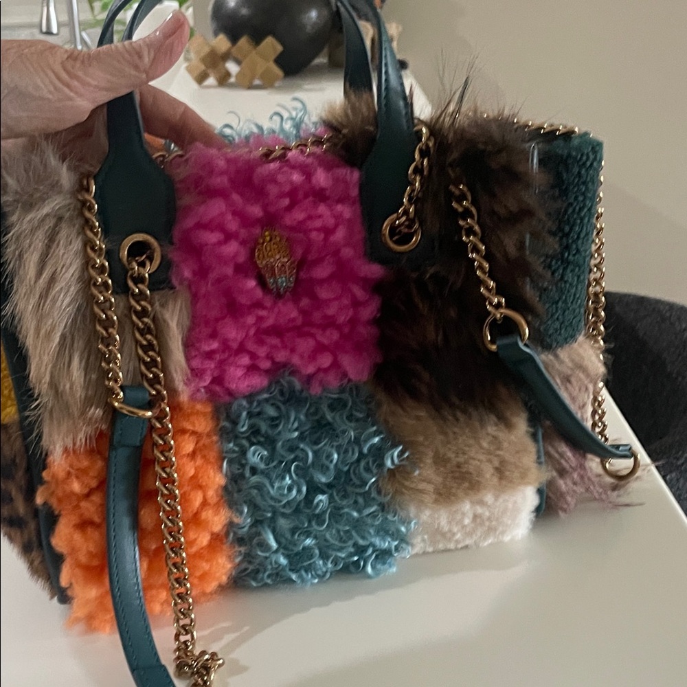Kurt Geiger Multicolor Patchwork Fur Shoulder Bag… - image 7